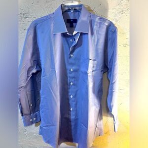 Egyptian cotton Egara dress shirt non iron slim fit 17 32-33 size Never wornNWOT